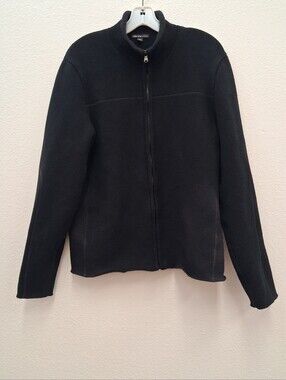 James Perse MMVY2946 Viscose Polyester Full Zip Sweater - Cashmere Lined - SZ 3.
